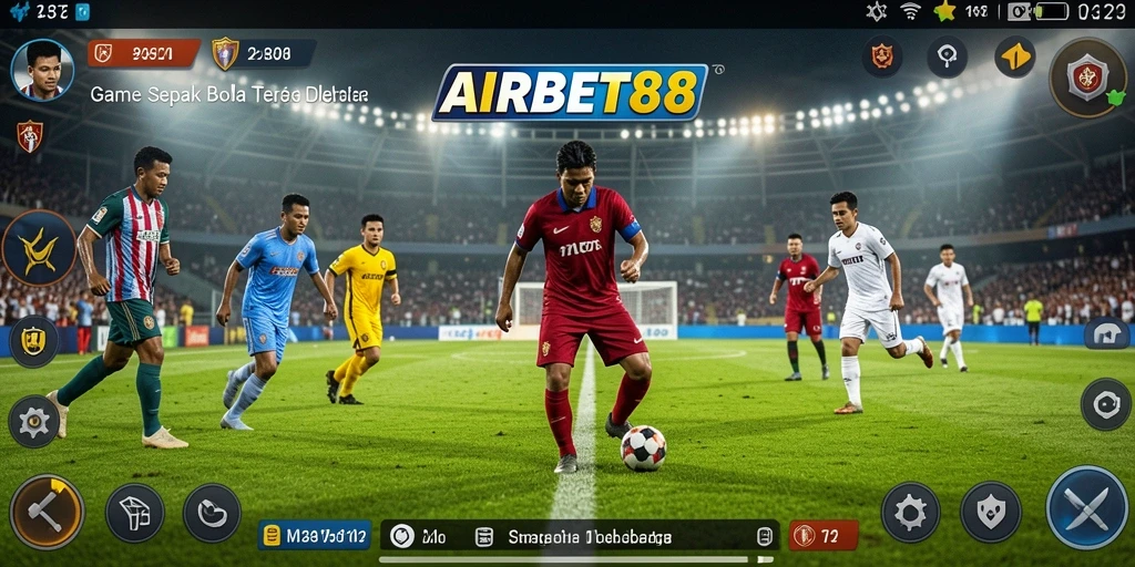 Tangkap momen mendebarkan dari permainan sepak bola dalam AIRBET88.