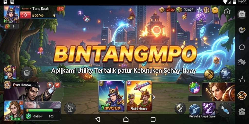 Tampilan antarmuka BINTANGMPO yang sederhana dan intuitif.