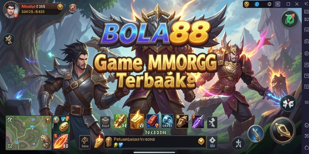 Tangkapan layar gameplay yang menunjukkan aksi seru dalam BOLA88.