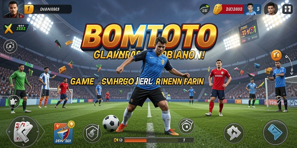 Tampilan gameplay seru yang memperlihatkan karakter bertanding di lapangan.