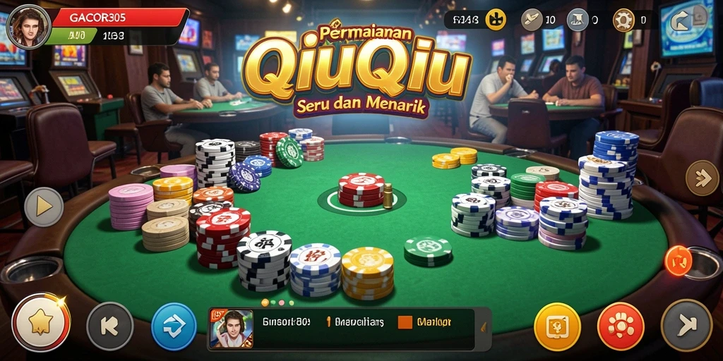 Screenshot gameplay QiuQiu yang menarik dan mendebarkan.