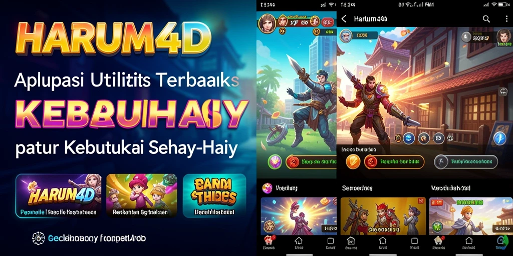 Tampilan utama aplikasi HARUM4D yang menawan dan user-friendly.