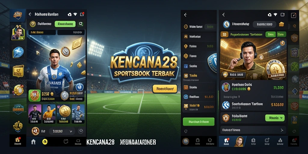 Screenshot utama menunjukkan antarmuka KENCANA28 saat taruhan olahraga.