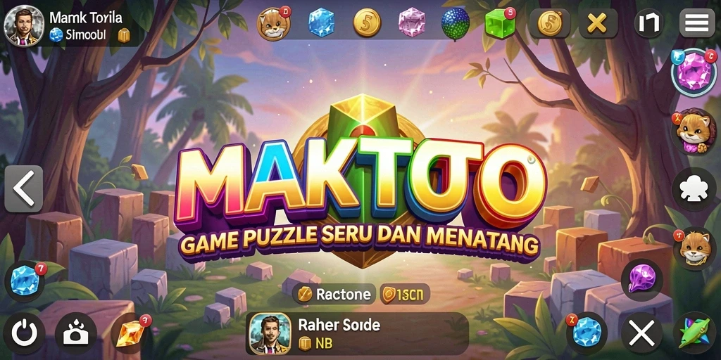 Tangkapan layar gameplay <strong>MAKTOTO</strong> menunjukkan teka-teki yang menarik dan menantang.