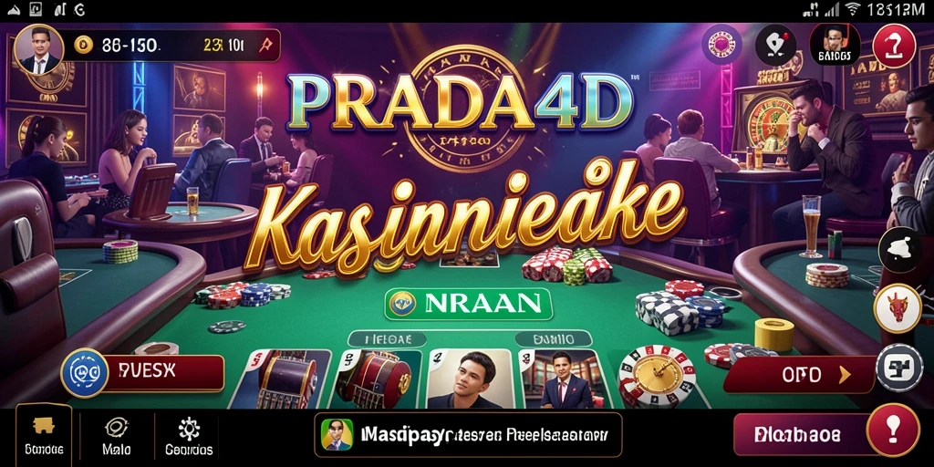 Tampilan menarik dari gameplay Kasino PRADA4D yang mendebarkan.