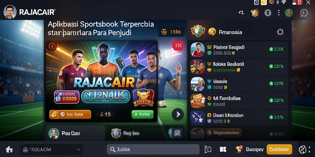 Tampilan gameplay yang menarik dan interaktif dari RAJACAIR.