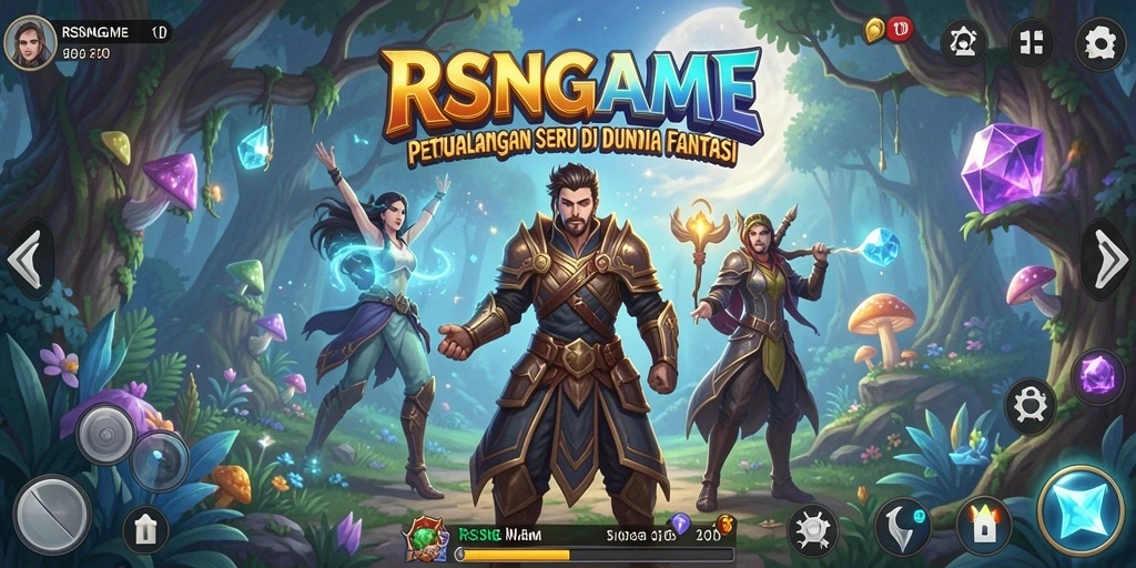 Gameplay RSNGAME yang menakjubkan dalam petualangan seru.