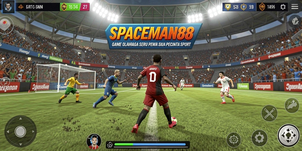 Tampilan menarik dari gameplay SPACEMAN88 dalam pertandingan olahraga.